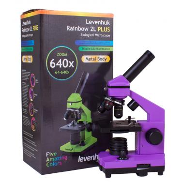 Микроскоп Levenhuk Rainbow 2L PLUS Amethyst\Аметист