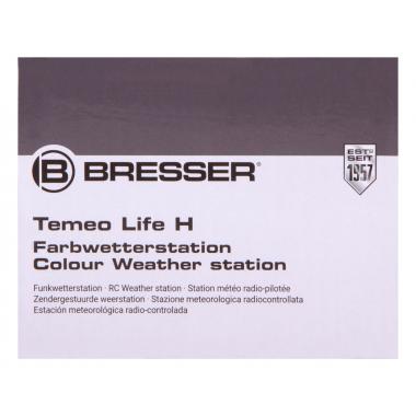 Метеостанция Bresser Temeo Life H с цветным дисплеем, черная